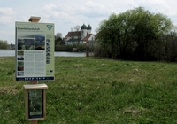 Schild "Eiszerfallslandschaft", Seeoner Seen